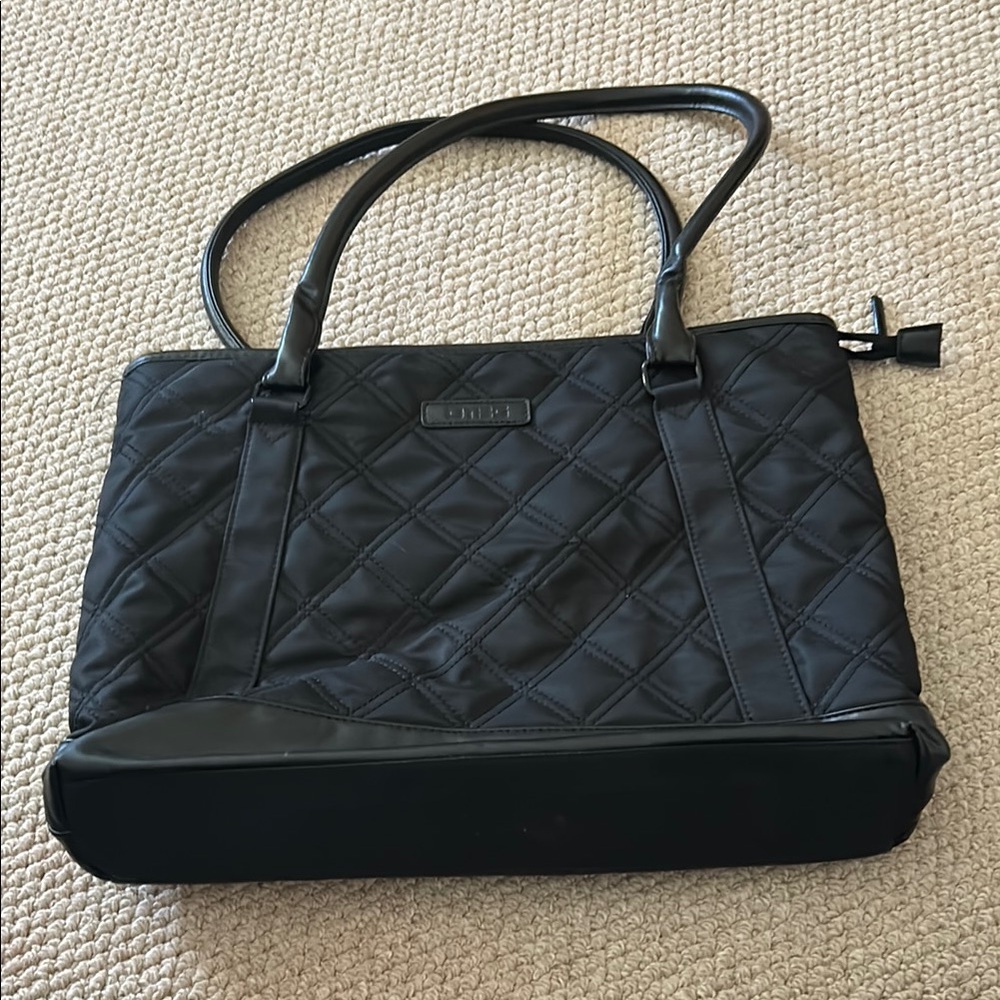 ✨Moving Sale✨ Black Tote Bag with Diamond Pattern